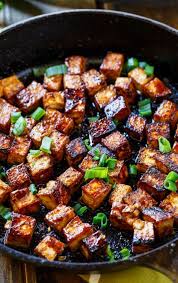 Asian Garlic Tofu Spicy Southern Kitchen Recipe Vegetarian Recipes Tofu Recipes Vegetarian Vegan Recipes