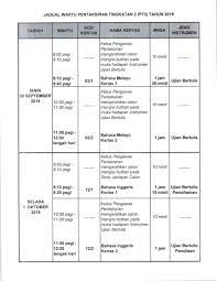 Pentaksiran tingkatan tiga atau diperkenalkan dengan nama singkatannya pt3, merupakan sebuah pentaksiran sumatif untuk menilai pencapaian akademik murid pada peringkat menengah rendah. Lembaga Peperiksaan Rasmi On Twitter Ringkasan Jadual Waktu Pentaksiran Tingkatan 3 Pt3 Tahun 2019 Sila Layari Pautan Berikut Untuk Maklumat Lengkap Jadual Waktu Calon Biasa Jadual Waktu Calon Cbk A Dan Jadual
