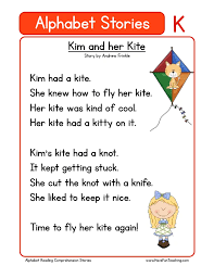 Check spelling or type a new query. Alphabet Stories Letter K Reading Comprehension Worksheet Reading Comprehension Kindergarten Reading Comprehension Reading Worksheets