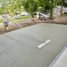 How To Pour A Perfect Concrete Slab Pouring Concrete Slab Poured Concrete Patio Poured Concrete