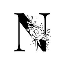 Your letter n stock images are here. Letter N Script Psd Floral Alphabet Free Image By Rawpixel Com Tvzsu Floral Typography Floral Letters Lettering Alphabet
