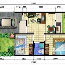 Pilihan denah rumah 2 kamar dengan desain terbaik fimell via fimell.com. Denah Rumah 3 Kamar Ukuran 6x12 Terbaik Dan Terbaru Denah Rumah Rumah Desain Rumah