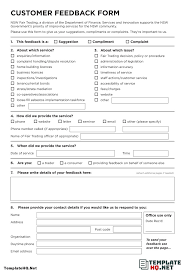 Free Customer Feedback Form Example In 2021 Customer Feedback Survey Template Teacher Evaluation