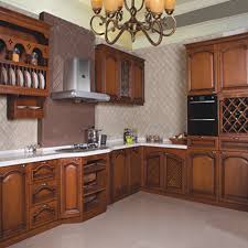 luxury solid wood kitchen cabinet in