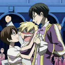 Haruhi Kyoya And Tamaki From Ouran Highschool Host Club Ouran High School Host Club Funny High School Host Club Ouran Highschool