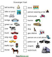 Work as a team in the car, or individually. Scavenger Hunt Car Game Printable Road Trip Scavenger Hunt Moms Minivan Com Road Trip With Kids Road Trip Scavenger Hunt Road Trip Fun