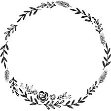 Floral Wreath Rubber Stamp Border Circular Stamps Stamptopia Floral Design Drawing Wreath Clip Art Clip Art