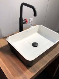 black faucet bathroom