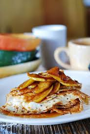 Crepes With Caramelized Apples And Ricotta Cheese Filling Apple Cream Cheese Creamy Ricotta Cheese Ricotta French Toast