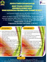 Check spelling or type a new query. Lowongan Kerja Enumerator Dinas Kesehatan Provinsi Jawa Tengah Tahun 2017 Rekrutmen Lowongan Kerja Cpns Bumn Bulan Agustus 2021