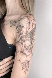 20 Unique Flower Sleeve Tattoo Design Ideas For Woman To Look Great Page 18 Of 20 Latest Fashion Trends For Woman Shoulder Tattoos For Women Sleeve Tattoos For Women Tattoo Sleeve Designs
