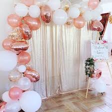 Rose Gold Balloon Garland Kit Wedding Decorations Baby Etsy In 2020 Rose Gold Balloons Birthday Party Balloon Hen Party Decorations