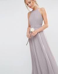 Image 3 Of Tfnc Wedding High Neck Pleated Maxi Dress Maxi Bridesmaid Dresses Asos Bridesmaid Dress Bridesmaid Dress Colors