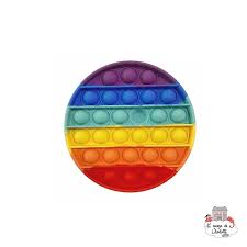 Whoever pops the last circle ➜ loser! Acheter Fidget Game Pop It Round Rainbow Activity Toys Les
