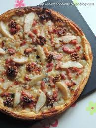 Tarte Aux Poires Lardons Roquefort Et Noix Les Delices D Helene Recettes De Cuisine Recette De Plat Tarte Aux Poires