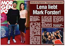 From www.jolie.de lena schaue zu dem älteren, im musikbusiness sehr erfahrenen mark auf, heißt es aus dem dunstkreis der beiden, zudem schwimmen sie einfach auf derselben welle. Lena Liebt Mark Forster Pressreader