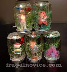 40 Fun Pretty Diy Snowglobes To Make Yourself Snow Globe Crafts Xmas Crafts Globe Crafts