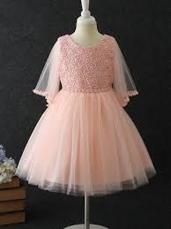 Mesh Stereoflowers Party Holidays Round Collar Sleeveless Mid Dress With Free Shipping Jollyhers Mid Dresses Dresses Baby Girl Party Dresses