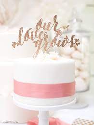 Diy Wedding Cake Topper Lia Griffith Diy Wedding Cake Topper Wedding Cake Toppers Diy Wedding Cake