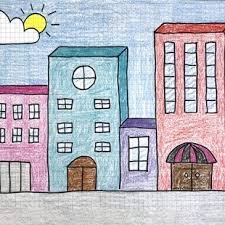 How To Draw Easy 3d Buildings Art Projects For Kids Art Drawings For Kids Kids Art Projects Art Projects