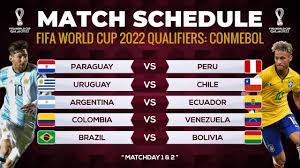 2022 Fifa World Cup Qualifiers Schedule Match Schedule Fifa World Cup Qatar 2022 Qualifiers: Conmebol | Matchday 1  & 2 - Youtube