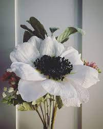 How To Make Anemone Crepe Paper Flower The Paper Heart Paper Flowers Big Paper Flowers Crepe Paper Flowers Diy