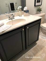 Bathroom vanities get a lot of use over the years and can eventually start to show signs of wear and tear, such as peeling or cracked paint. How To Paint A Bathroom Vanity Helpful Tips Calypso In The Country