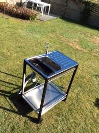 mini outdoor sink from ikea trolley and