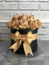 Vind fantastische aanbiedingen voor hat flowers. Gold Foam Rose Hat Box Ebay Hat Box Flowers Rose Hat Foam Roses
