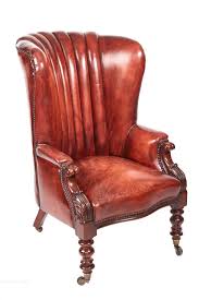Leather Barrel Back Library Chair Circa 1830 Library Chair Leather Chairs Bedroom Oversized Chair Living Room