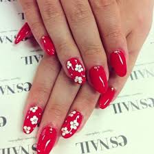 Simple Red Nail Designs For Summer 2018 Manicura De Unas Decorados Para Unas Cortas Unas Rojas