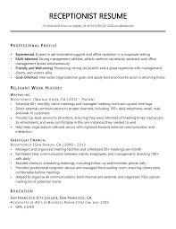 It offers plenty of room for your professional this beautifully minimalistic free professional resume template for microsoft word is slick and clean. Receptionist Resume Sample Resume Companion