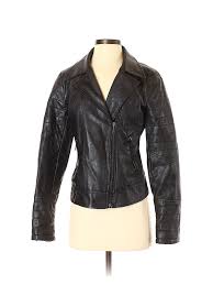 Details About Buffalo By David Bitton Women Black Leather Jacket Sm Petite