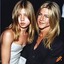 Portrait of Jennifer Aniston and Brad Pitts daughter on Craiyon
