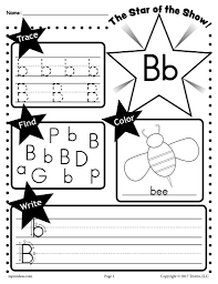 26 Alphabet Worksheets Tracing Coloring Writing More Letter B Worksheets Tracing Worksheets Preschool Letter S Worksheets