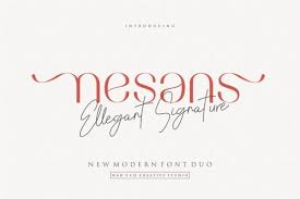 Nesans Font By Hansco Creative Fabrica Graphic Design Software Creative Fonts Premium Fonts