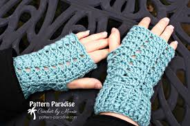 These fingerless mittens are ideal for when you need to type a message and the flap can easily be pulled over to give you full protection from the cold once again. Free Crochet Pattern Charmed Fingerless Gloves Pattern Paradise