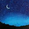 Gambar langit malam penuh bintang. 1