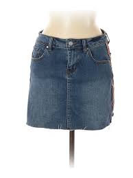 Details About Sky And Sparrow Women Blue Denim Skirt 9