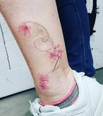 And so many of these pieces looked like actual stitched fabric. Hoodoo Tattoos Needle And Thread With Some Blossoms Over Facebook