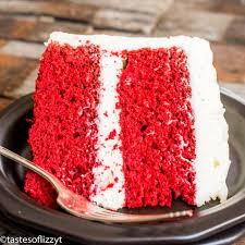 Bright And Vibrant In Color This Homemade Red Velvet Cake Recipe Is Rich And Moist With A Tend Homemade Red Velvet Cake Red Velvet Cake Recipe Red Velvet Cake