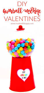 Included is three levels of difficulty. Diy Gumball Machine Valentines Made With Happy