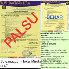 Melakukan kegiatan penempatan tenaga kerja untuk suatu paket kontrak pekerjaan, penyediaan tenaga kerja, pengelola tenaga kerja dalam. Disnakertrans Hati Hati Hoaks Lowongan Cleaning Service Di Ap Yia