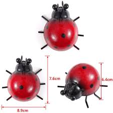 Lantern candle home garden ornament patio metal gift present quirky antique. Skelang Ladybug Wall Art Metal Decorative Wall Art Indoor Outdoor Wall Sculpture For Garden Fence Wall