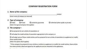 Search malaysia's company commission (the ccm); Free 7 Sample Company Registration Forms In Pdf Ms Word