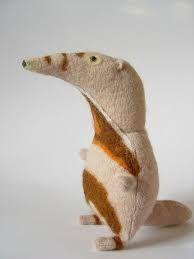Ant Eater Stuffed Plush Toy Upcycled Doll Plushies Animal Dolls Plush Dolls