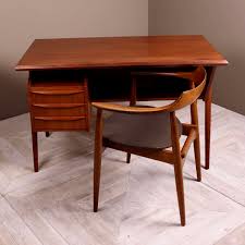 Mid Century Danish Teak Desk And Chair By Gunnar Nielsen Tibergaard Tinker And Toad