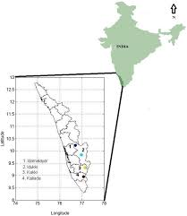 Map of kerala in malayalam. Map Showing The Location Of Four Major Reservoirs In Kerala A Idukki Download Scientific Diagram