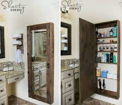Whether you have a small or big bathroom, you'll always need some extra space for storage. Diy Bathroom Wall Mirror Storage Case Tutorial