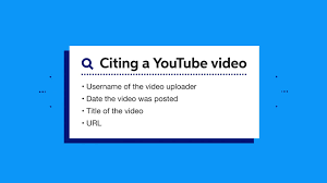 A citation of any online dictionary or thesaurus should include the following information: How To Cite A Youtube Video In Apa Easybib Citations